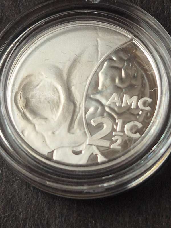 Silver Tickey 2 1/2 Cent Proof - 2018 Computed Tomography - Durban Fly Press