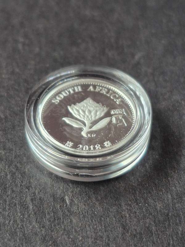 Silver Tickey 2 1/2 Cent Proof - 2018 Computed Tomography - Durban Fly Press