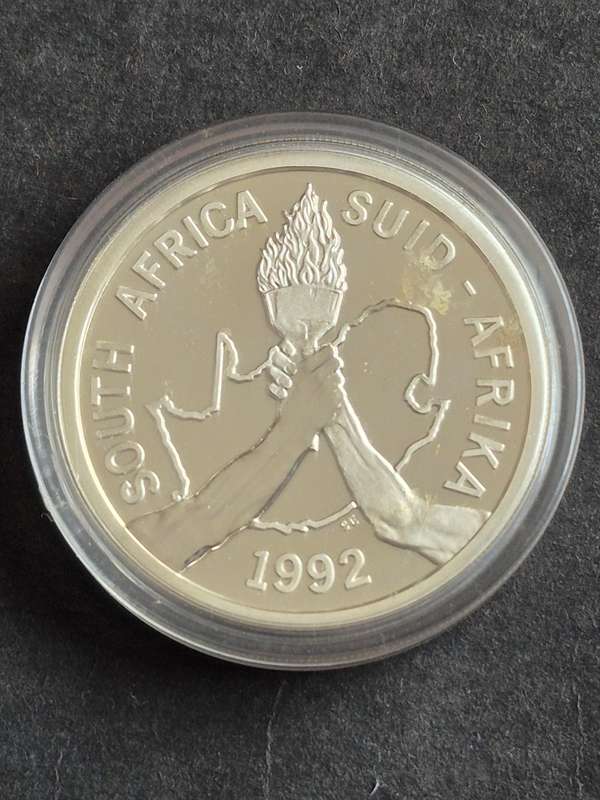 1992 Barcelona Olympics Silver Two Rand Proof