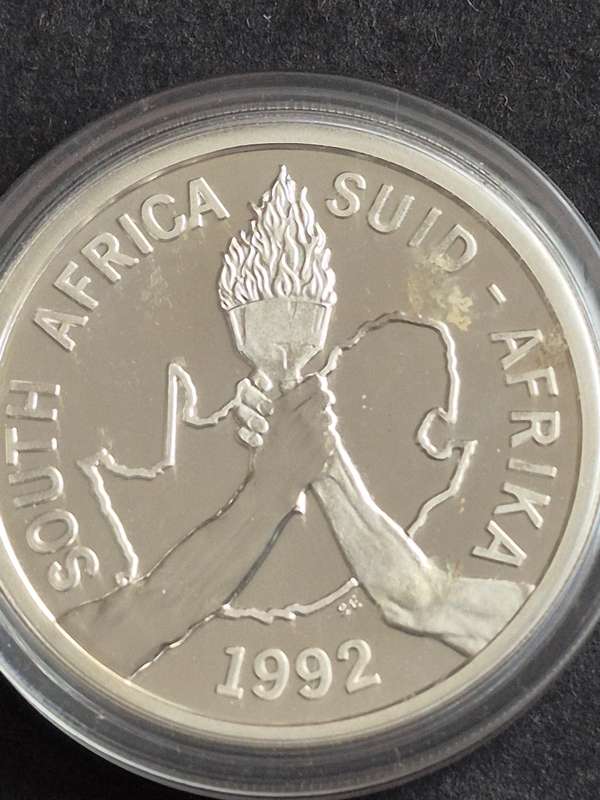 1992 Barcelona Olympics Silver Two Rand Proof