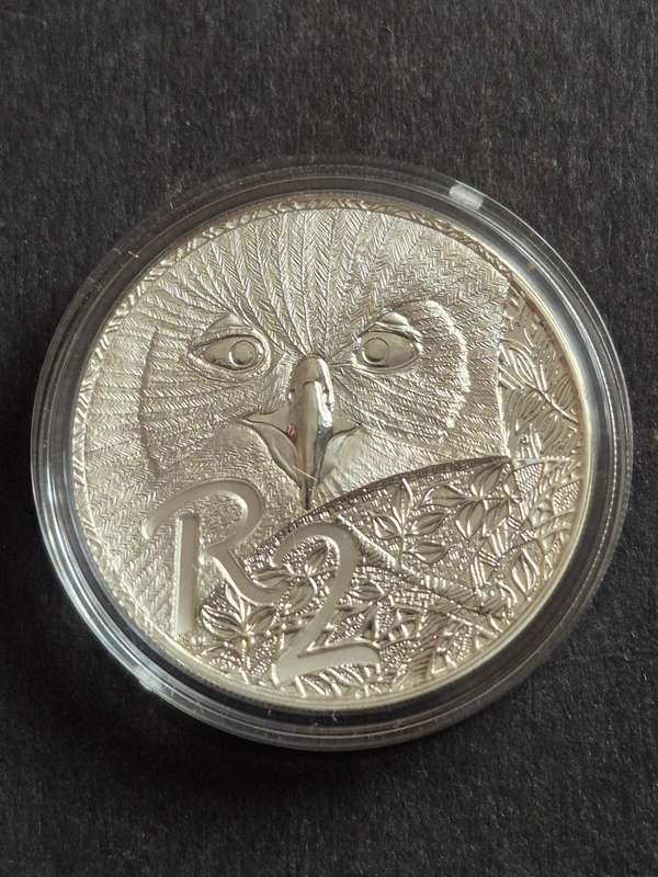 Birds of Prey Series "The African Owl" R2 Sterling Silver Proof 2004 no. 0554