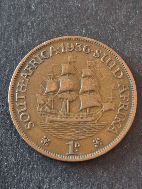 Union One Penny 1936