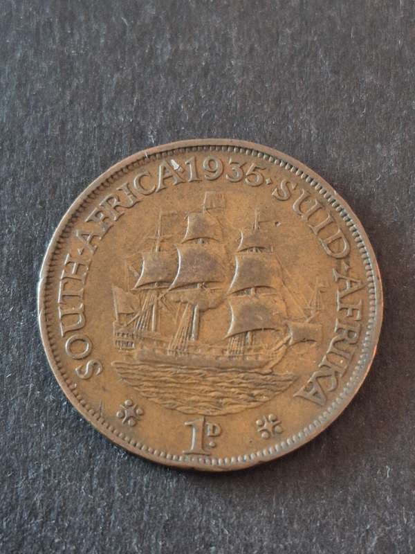 Union One Penny 1935