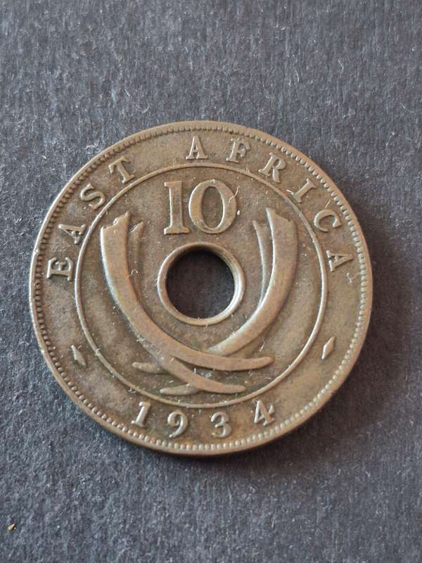 East Africa 10 Cents 1934