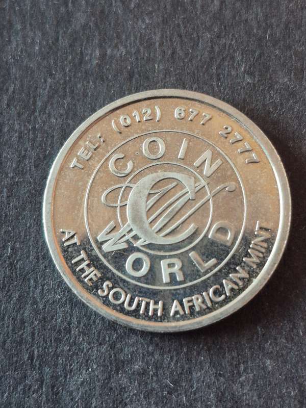 SA Mint Festival Coin World Token 5 Oct 68