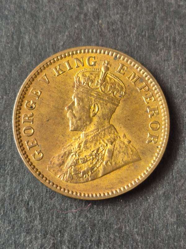 India One Quarter Anna 1936 UNC