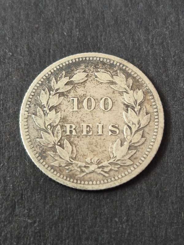 Portugal 100 Reis 1893 Silver