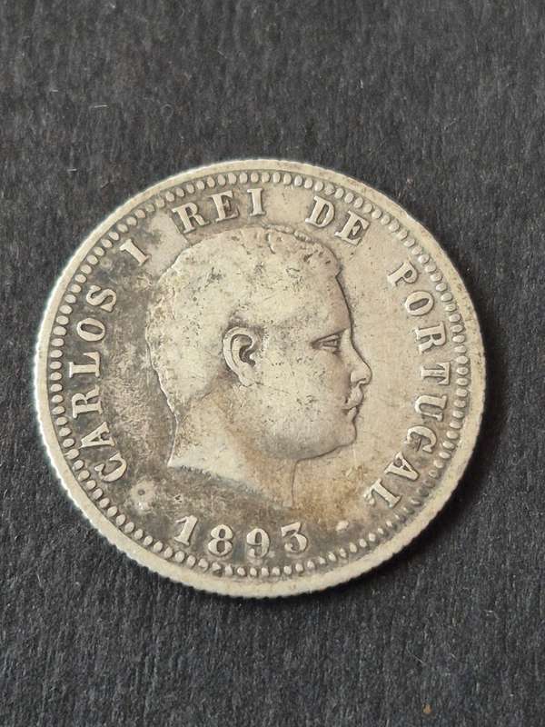 Portugal 100 Reis 1893 Silver