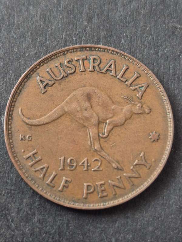 Australia 1/2 Penny 1942