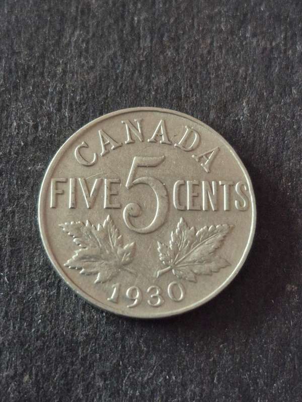 Canada 5 Cents 1930