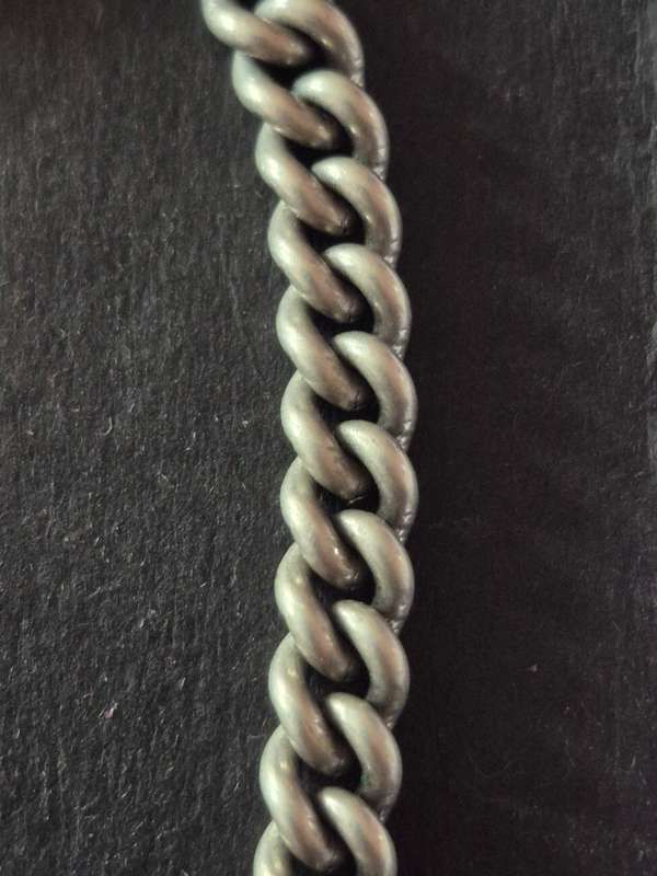 Vintage Silver Plated Fob Chain 258mm