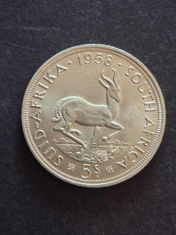 Union 5 Shillings 1958 EF+/UNC