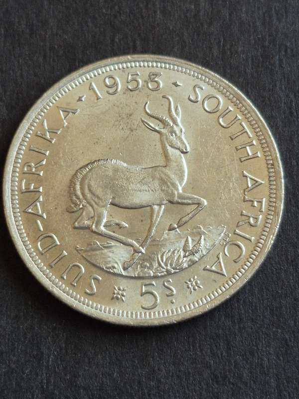 Union 5 Shillings 1953 EF+/UNC
