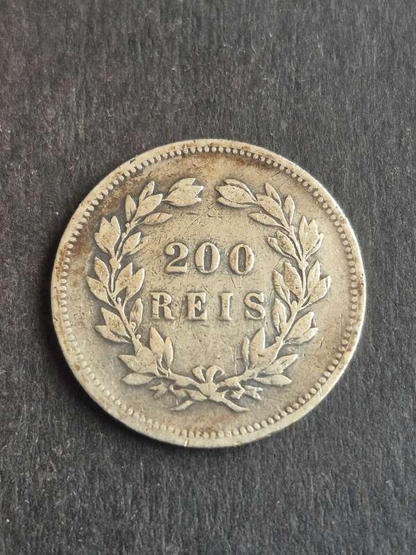 Portugal 200 Reis 1891 Silver