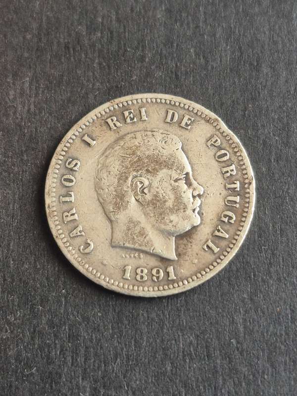 Portugal 200 Reis 1891 Silver