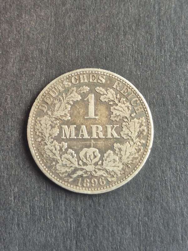 Deutsches Reich One Mark 1896 Silver