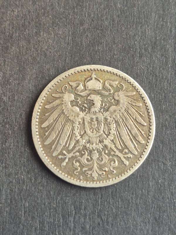 Deutsches Reich One Mark 1896 Silver