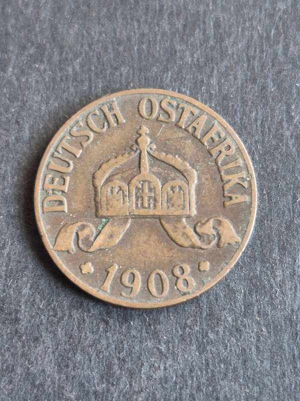 Deutsche Ostafrika One Heller 1908J
