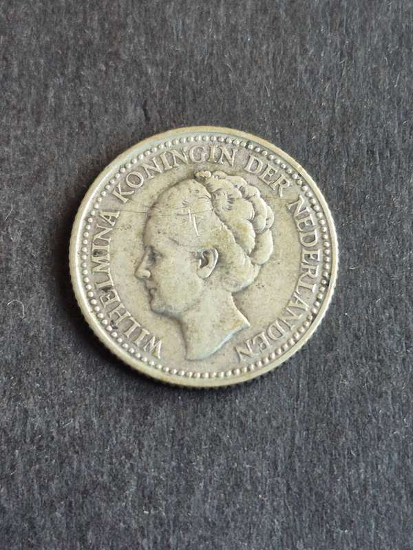 Nederlands 1/2 Gulden 1922 Silver
