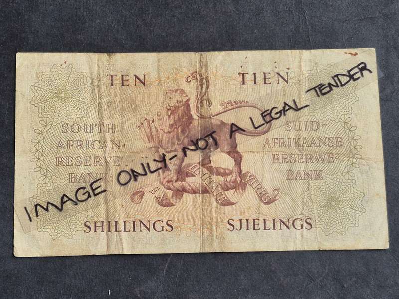 MH de Kock 10 Shillings 12/12/51 A/E