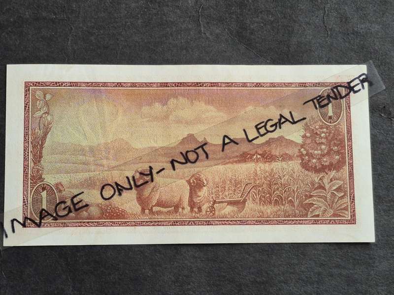 G Rissik One Rand 2nd issue 1966 Springbok Watermark (very nice condition)