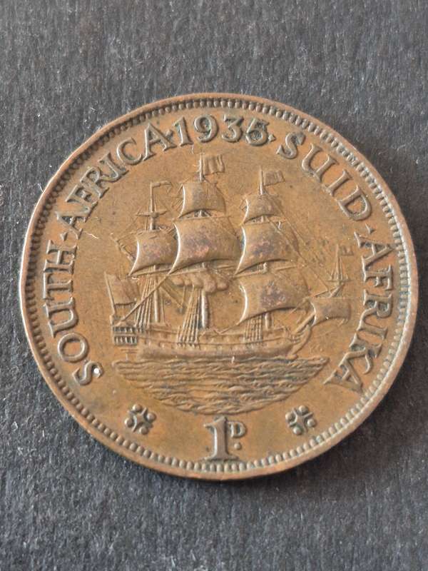 Union One Penny 1935
