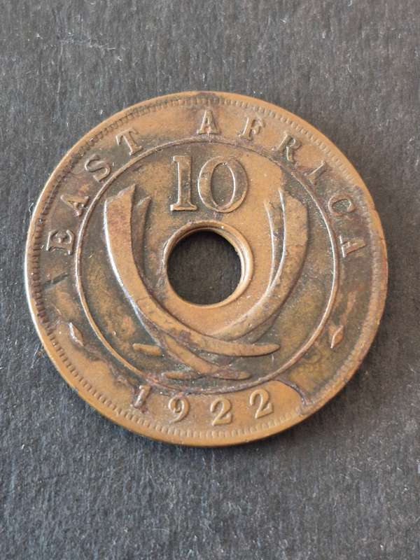 East Africa 10 Cents 1922