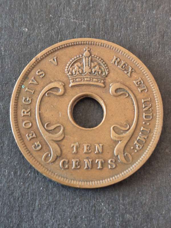 East Africa 10 Cents 1922