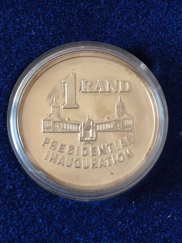 Presidential Inauguration Silver One Rand 1994 Proof