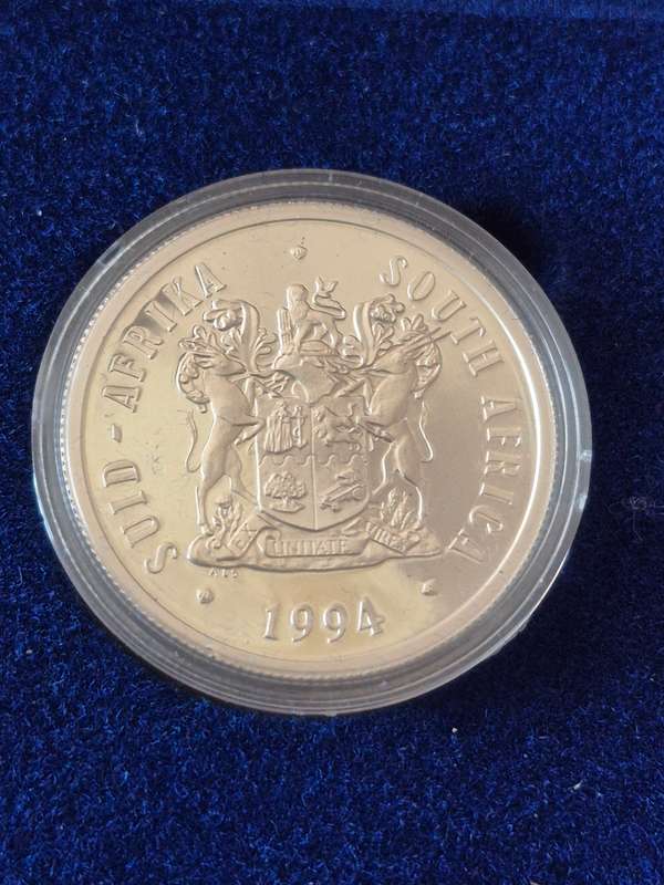 Presidential Inauguration Silver One Rand 1994 Proof