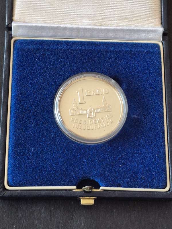 Presidential Inauguration Silver One Rand 1994 Proof