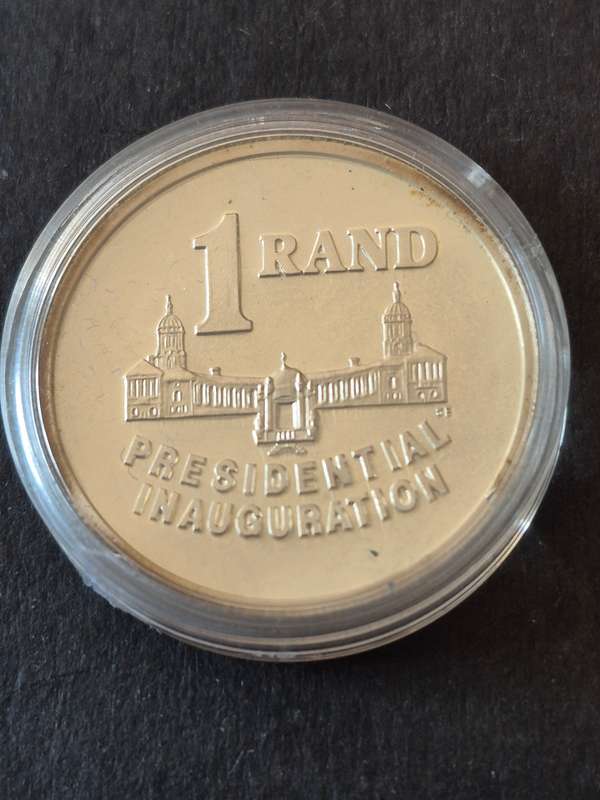 Presidential Inauguration Silver One Rand 1994 Proof