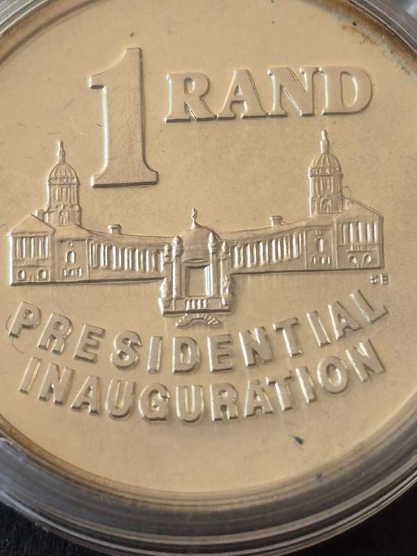 Presidential Inauguration Silver One Rand 1994 Proof