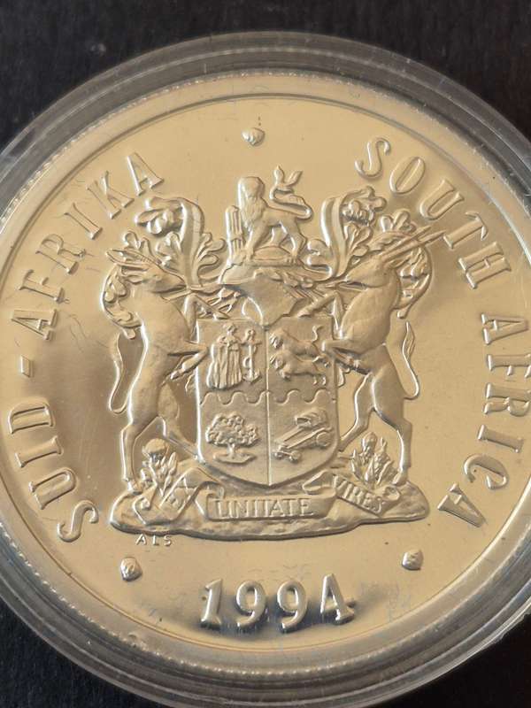 Presidential Inauguration Silver One Rand 1994 Proof
