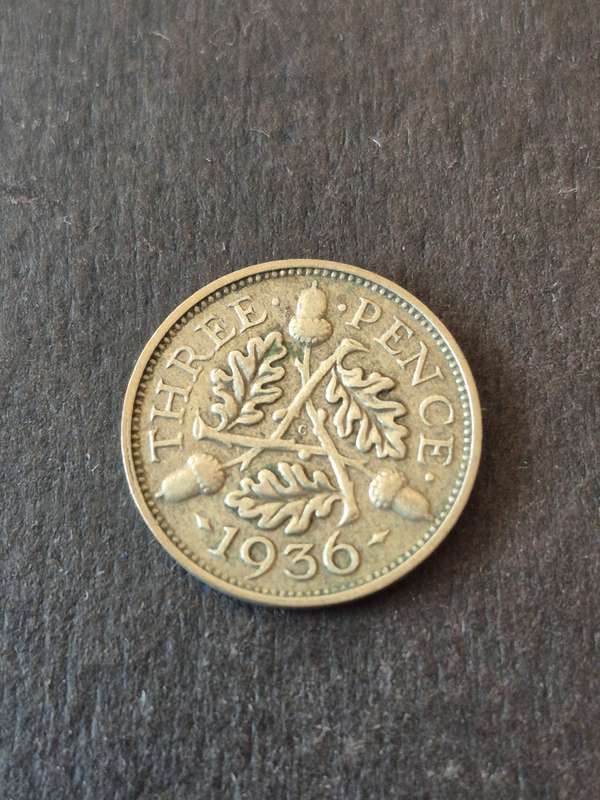 UK Threepence 1936 Silver