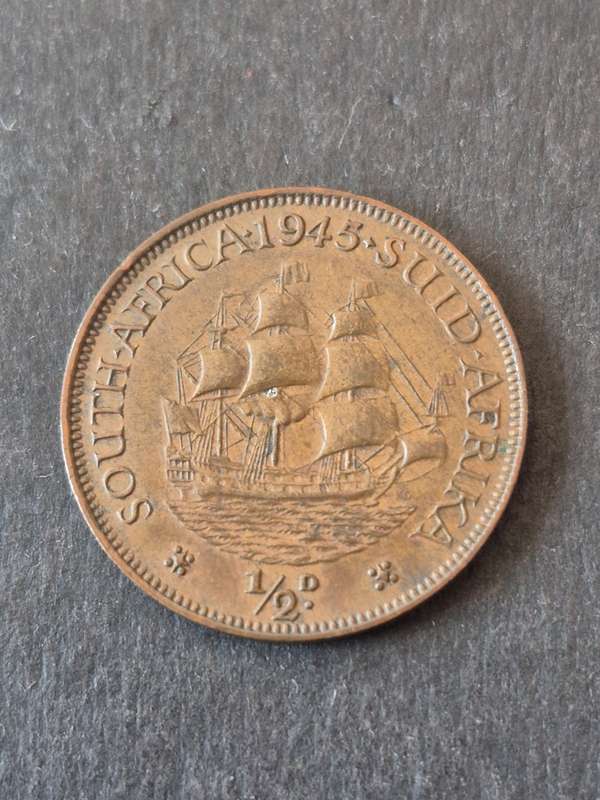 Union 1/2 Penny 1945