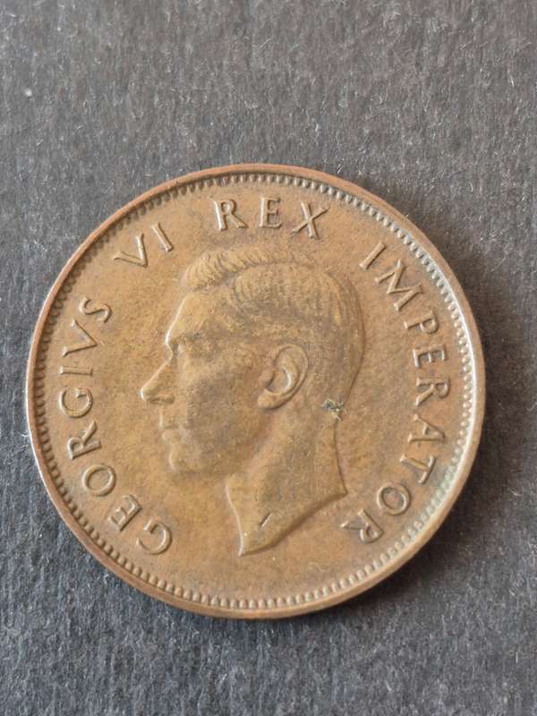 Union 1/2 Penny 1945