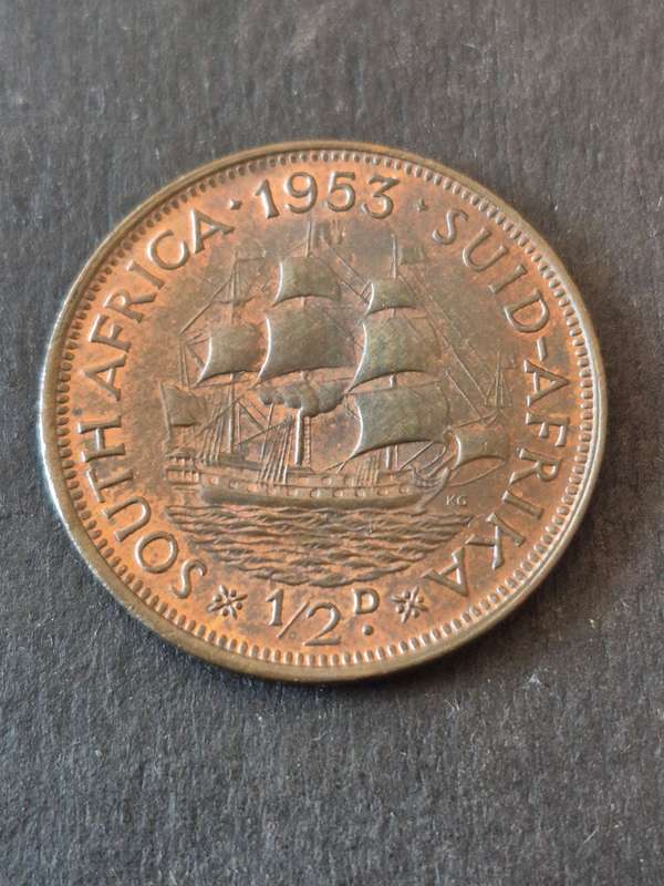 Union 1/2 Penny 1953 (nice condition)