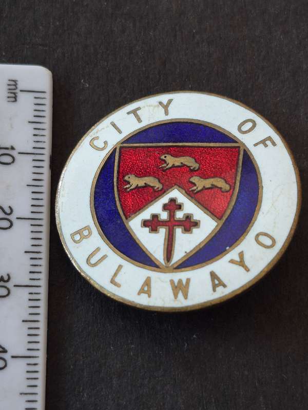 Enamel City of Bulawayo Pin Badge (pin broken)