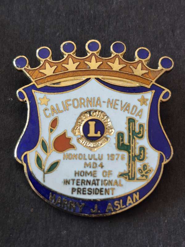 Enamel California- Nevada Lions Pin Badge