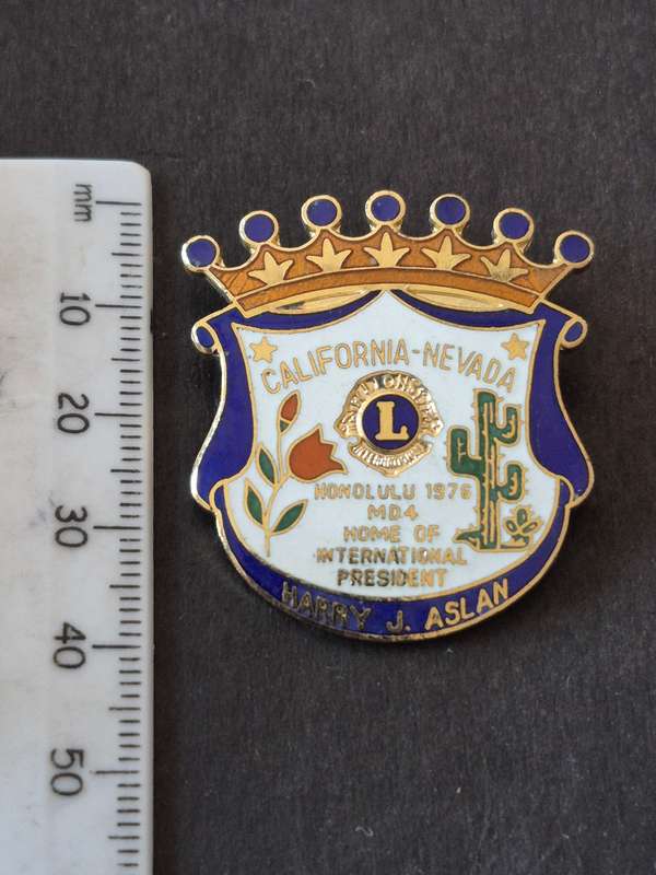 Enamel California- Nevada Lions Pin Badge