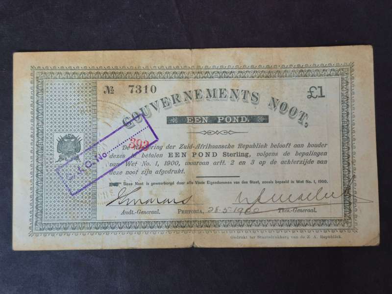 Government Note One Pound 28.5.1900