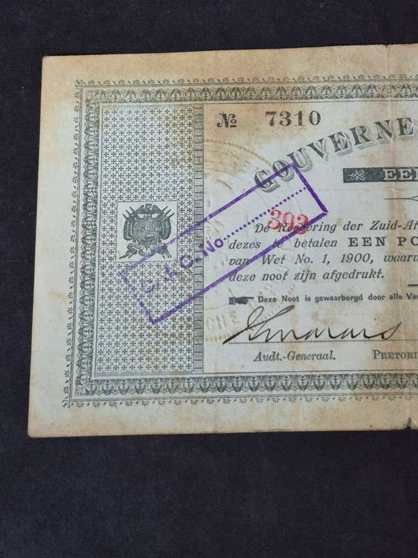Government Note One Pound 28.5.1900