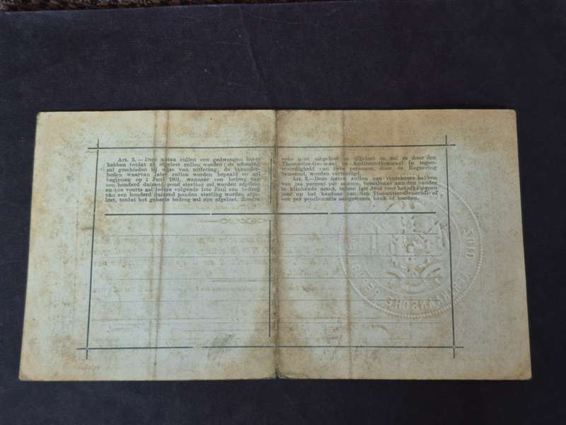 Government Note One Pound 28.5.1900