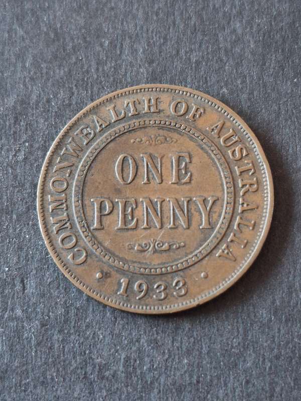 Commonwealth of Australia One Penny 1933