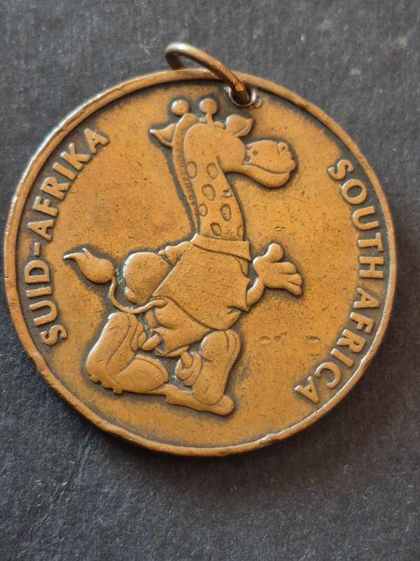 Rugby World Cup 1995 Bronze Medallion Pendant