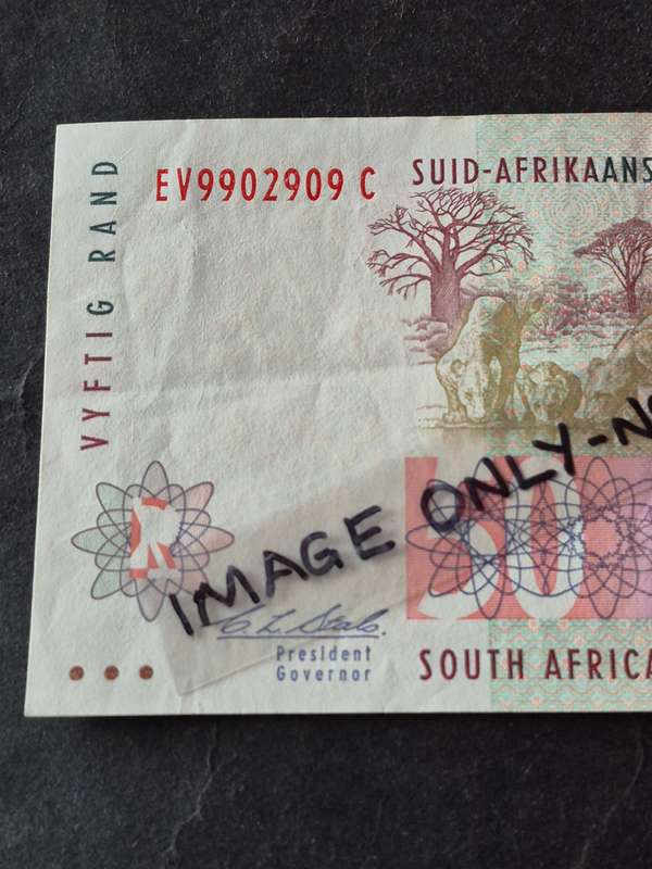 CL Stals Fifty Rand 2nd issue 1992