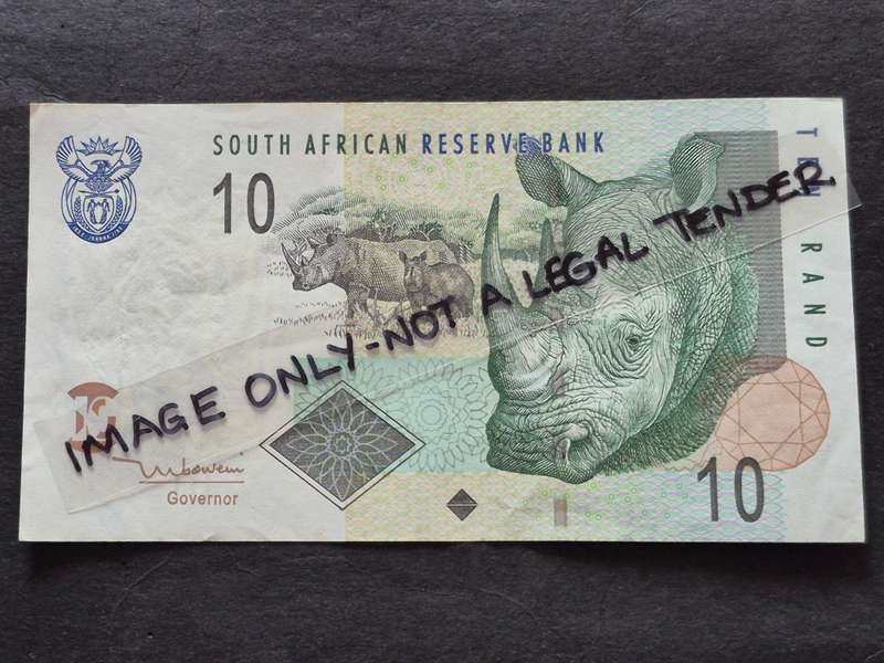 TT Mboweni Ten Rand 1st issue 1999