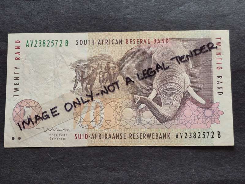 TT Mboweni Twenty Rand 1st issue 1999