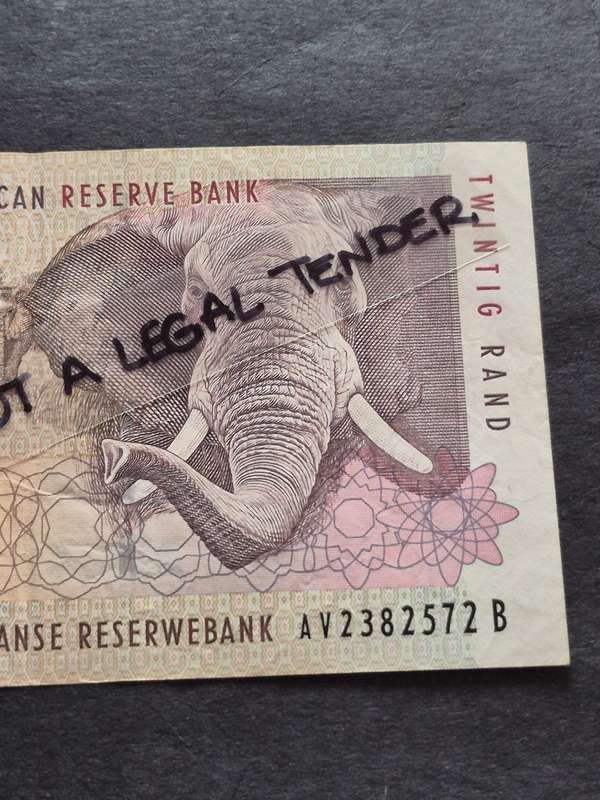TT Mboweni Twenty Rand 1st issue 1999